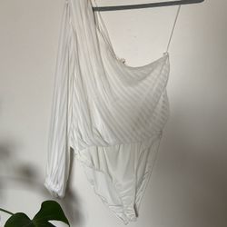 Curvy Sense One Shoulder Bodysuit PLUS