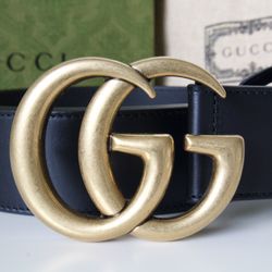 Gucci GG Marmont Wide Black Leather Size 85