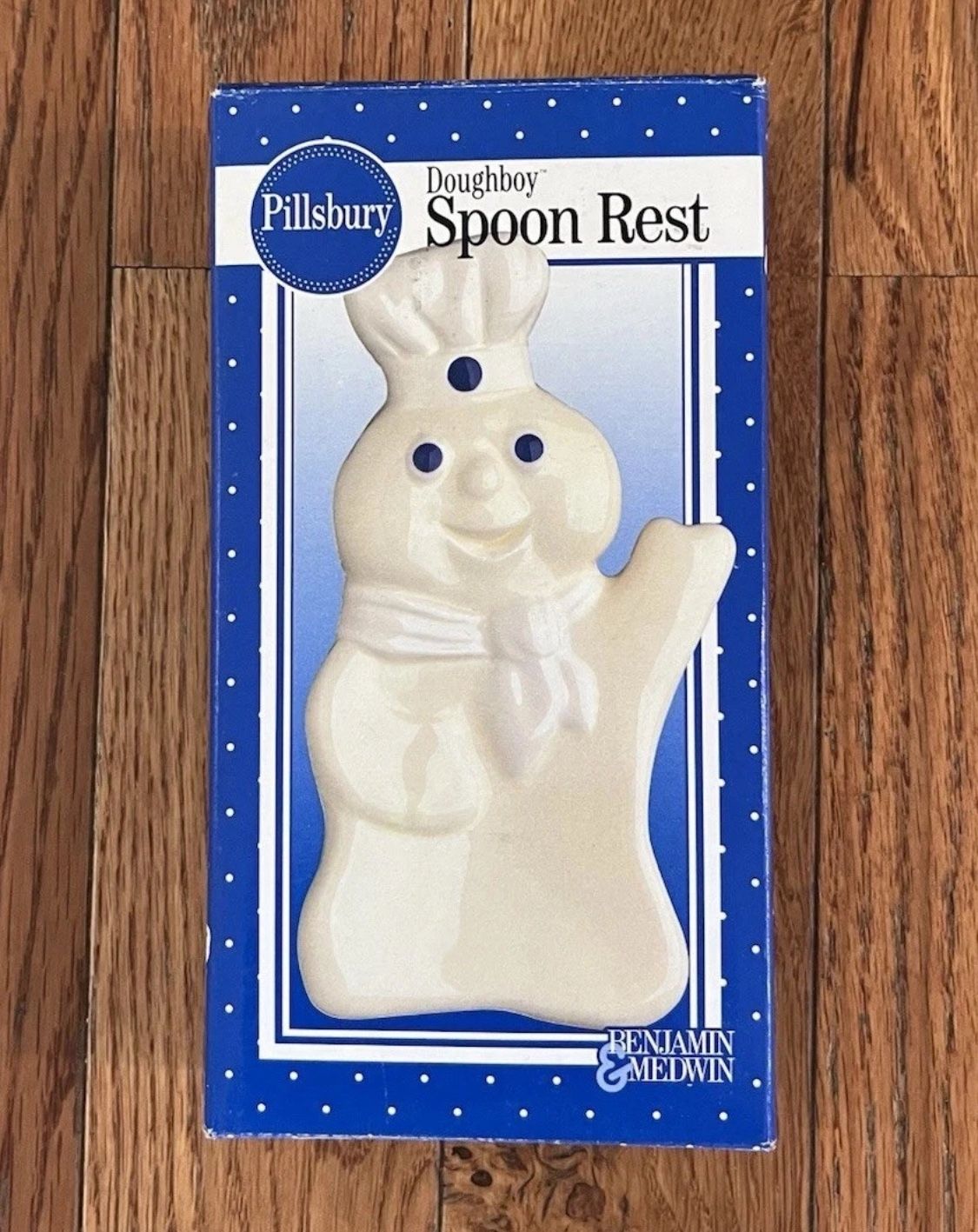 Pillsbury Doughboy Spoon Rest Ceramic 1997 New Vintage 90s