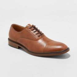Goodfellow & Co. Brown Capped-Toe Dress Shoes- Men’s Size 10