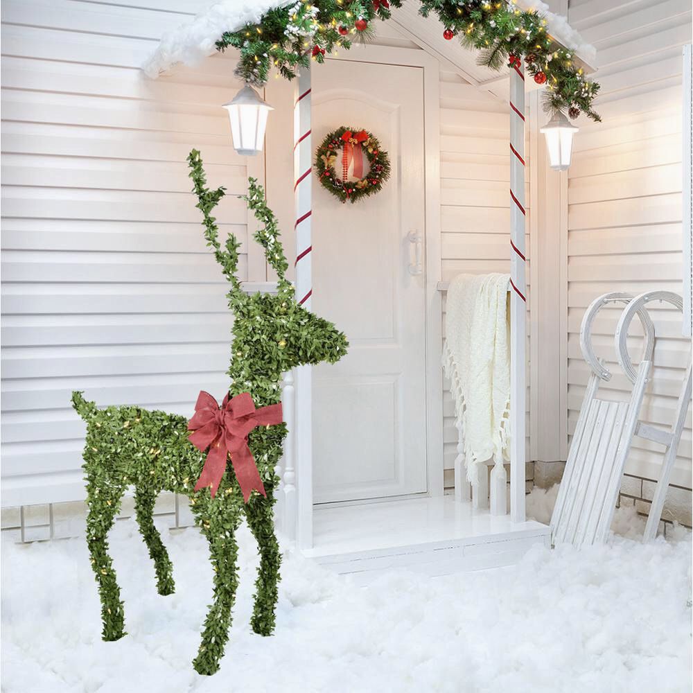 60 in. 150-Lights Standing Topiary Reindeer *BRAND NEW IN BOX* MSRP $179 Outdoor/Indoor Christmas