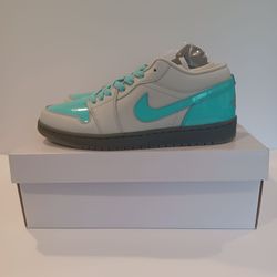 Jordan 1 Low White and Turquoise