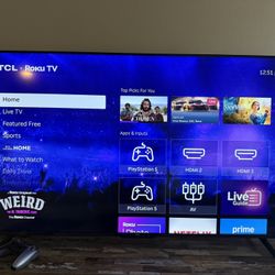 55inch TCL 4k TV 