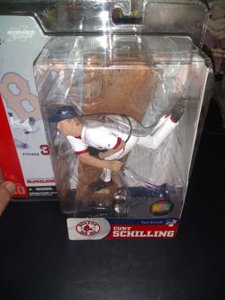 Brand New Boston Red Sox Mcfarlane Curt Schilling Action Figure