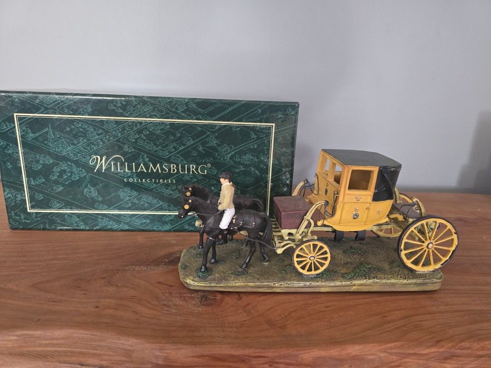 LANG & WISE COLONIAL WILLIAMSBURG WYTHE CARRIAGE 0506020 With Box