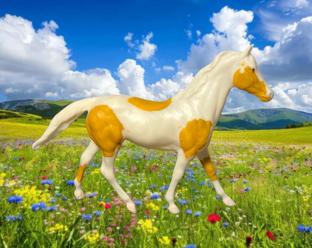 Vintage 1970s Breyer Paddock Pal DIY Custom Model Horse, Retired, 6.5”