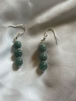 Jade earrings