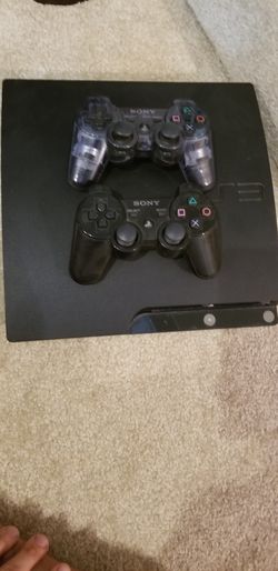 PS3 with 2 controllers and 12 games