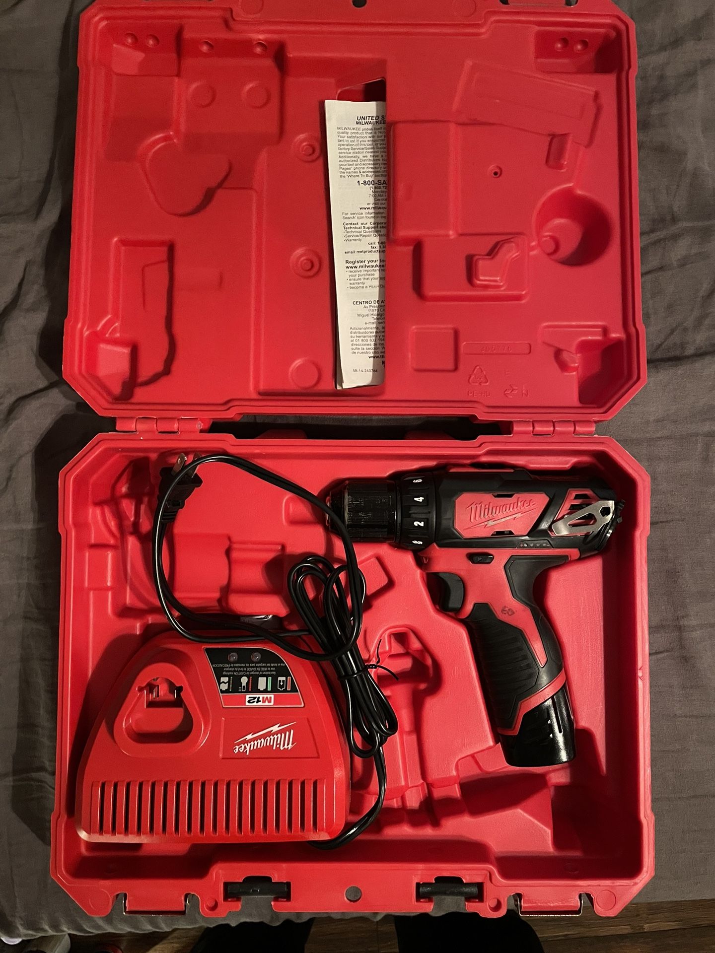 Milwaukee Drill 3/8” for parts