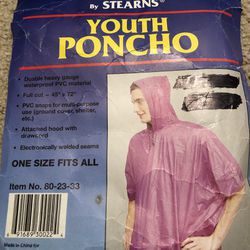 Youth Rain Poncho