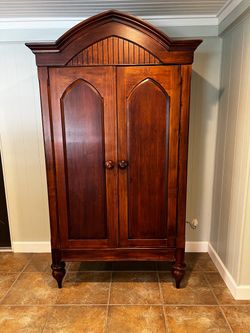 Romweber Armoire Converted To Computer Desk