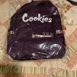 Brand New Purple Cookies Backpack