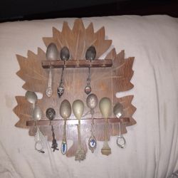 🇺🇸"Maple Leaf Spoon Rack Collection"Vintage MIT 40s .