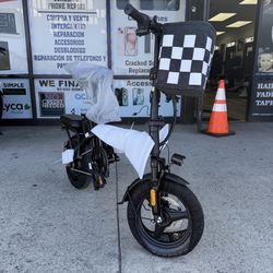 Electric Bike With Basket 