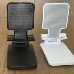 2 x Adjustable Phone Tablet Desktop Stand Desk Holder For Cell Phone Tablet