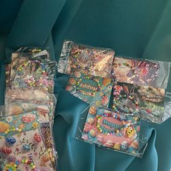 Easter cards set of 24 with bracelets