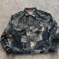 Supreme Archive Denim Trucker Jacket Nike 