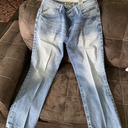 ariat M2 boot cut jeans 38x32