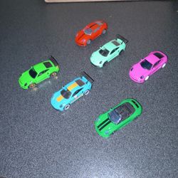 6 Of The Beautiful Diecast Porsche Carrera s Rare 