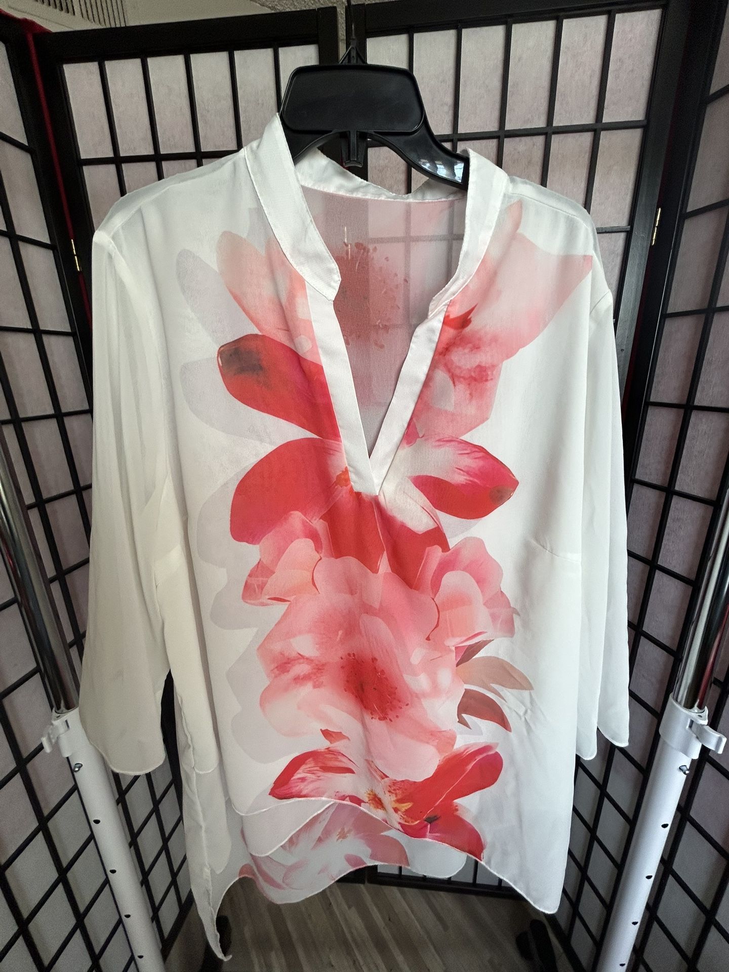 Floral Sheer Blouse