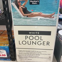 White Pool Lounger