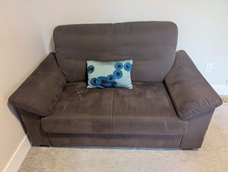 Brown Comfy Loveseat