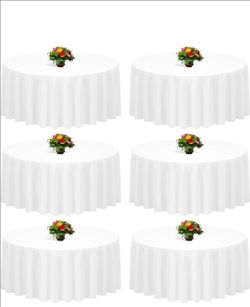 Table Cloth WHITE 10pk 90in