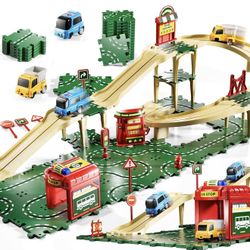 Puzzle Racer Kids Car Track Set