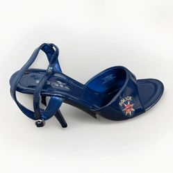 Sexy Women Police High Heel Shoes Blue Size (5-6) Halloween Costume Cosplay 