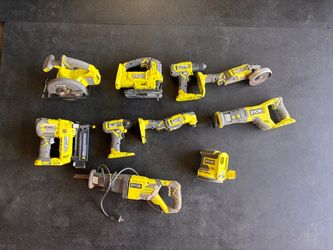 Ryobi 10-Piece 18V ONE+ Tool Set – $140 OBO