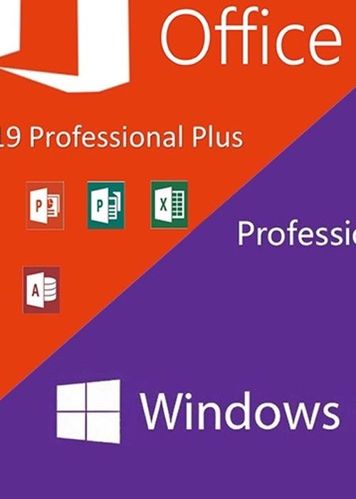 Windows 10 Pro + 2019 Microsoft Office Pro Plus