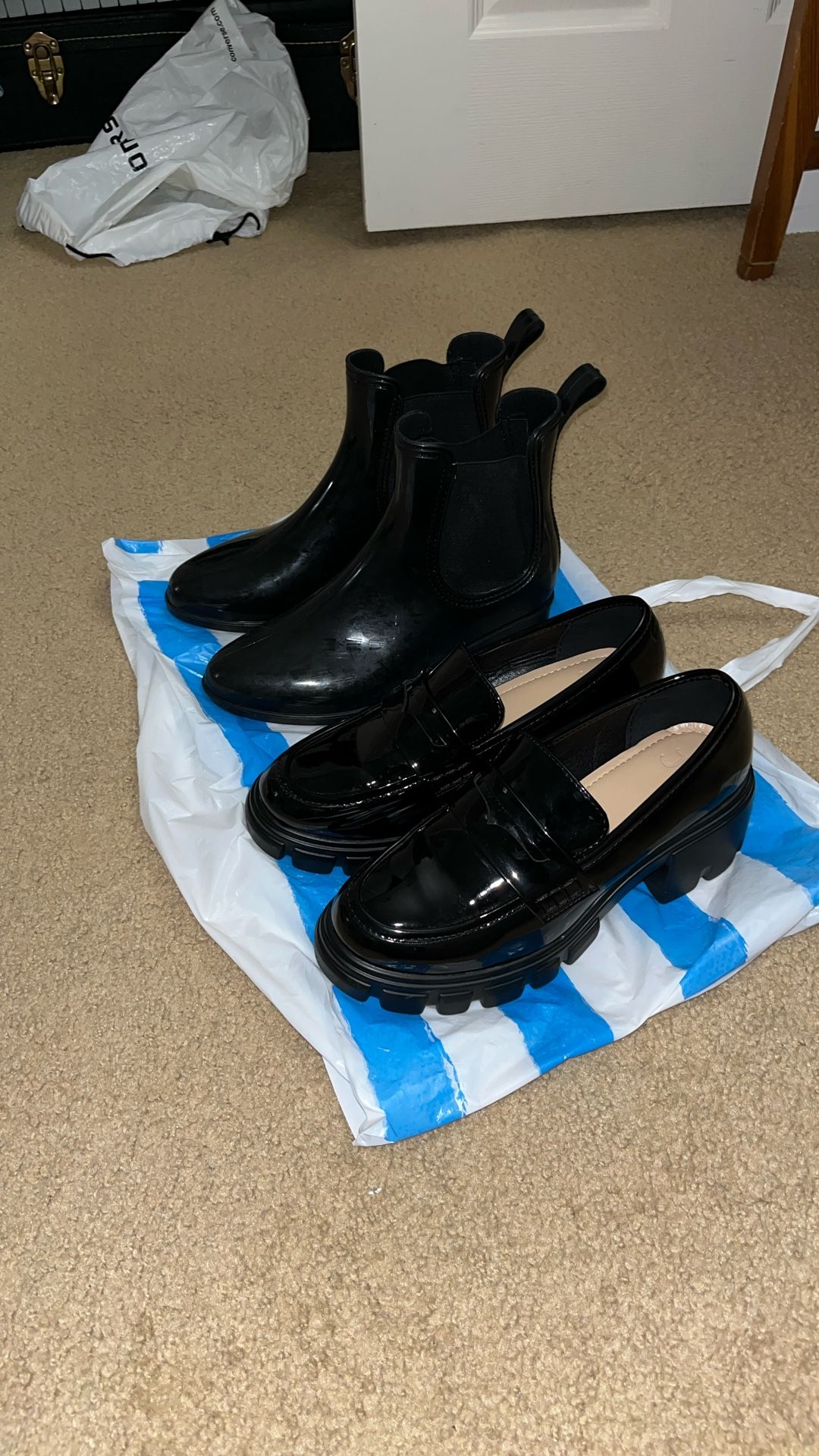 loafer & rain boots bundle