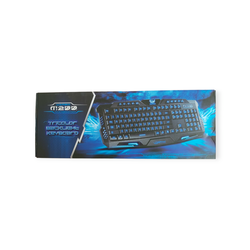 3 Color LED Backlight USB Wired illuminated Game Gaming Keyboard PC