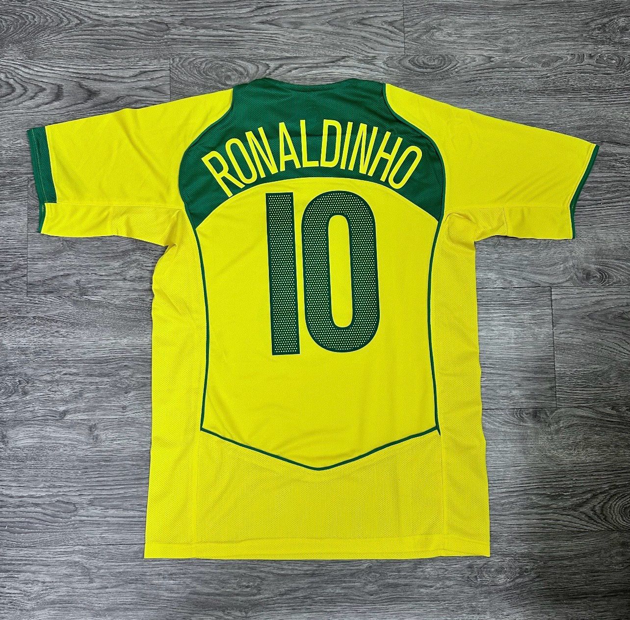Brazil 2006 Home World Cup Jersey Ronaldo #9 Small Men’s (All sizes available)