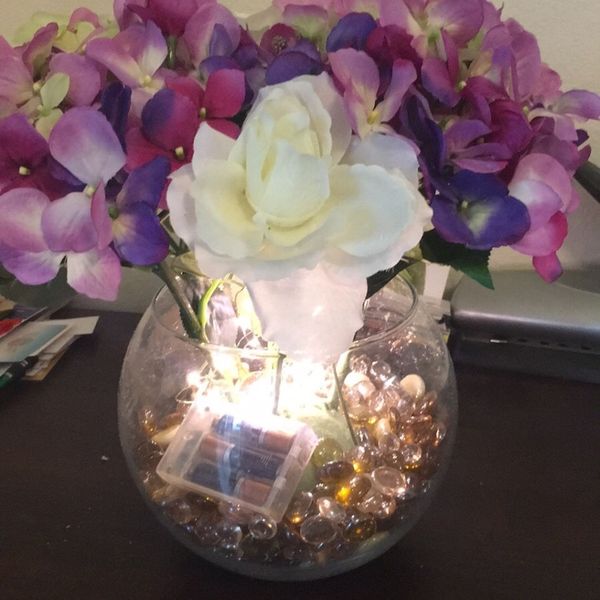 Light Up Hydrangea Flowers With Vase For In Riverside Ca Offerup Light Up Hydrangea Flowers With Vase
