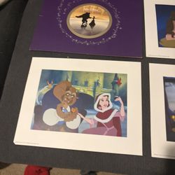 Beauty And The Beast Lithographs And Folder