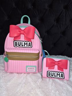 Bulma Loungefly Backpack and Wallet (rare)