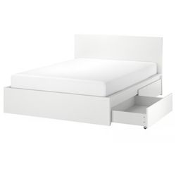 Queen Size Bed Frame Board Cabinets & Nightstands
