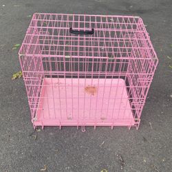 Pink Dog Cage