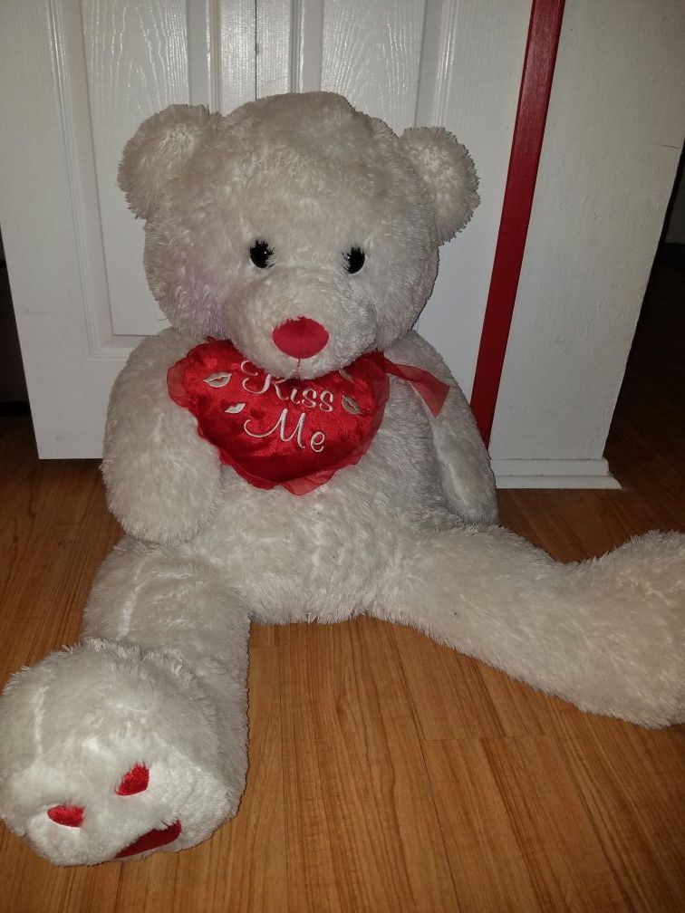 Big kiss me teddy bear $30