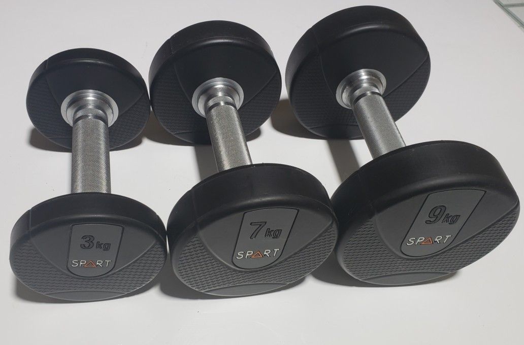 Rounded Dumbbells Set - 6lb,15lb,20lb