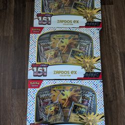 Pokemon 151 Zapdos Ex Box 