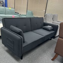 Futon, Black Lounge Futon, ON SALE