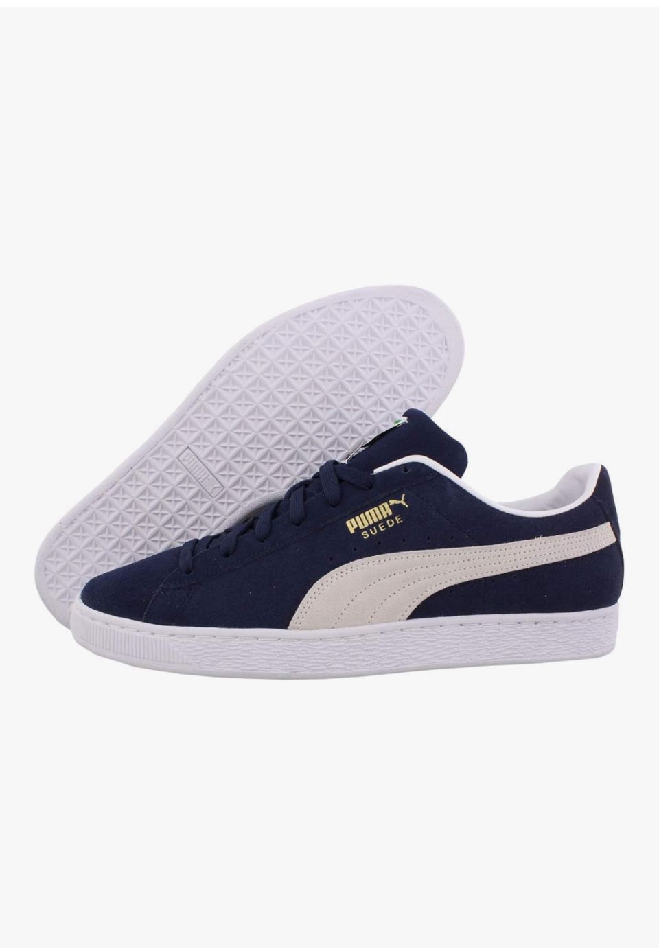 10.5 Blue And White Suedes Classics Pumas