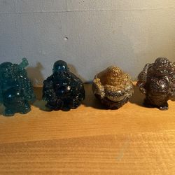 4 Custom Casted Buddhas