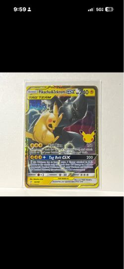 Pikachu & Zekrom GX Tag Team Pokemon Card 33/181