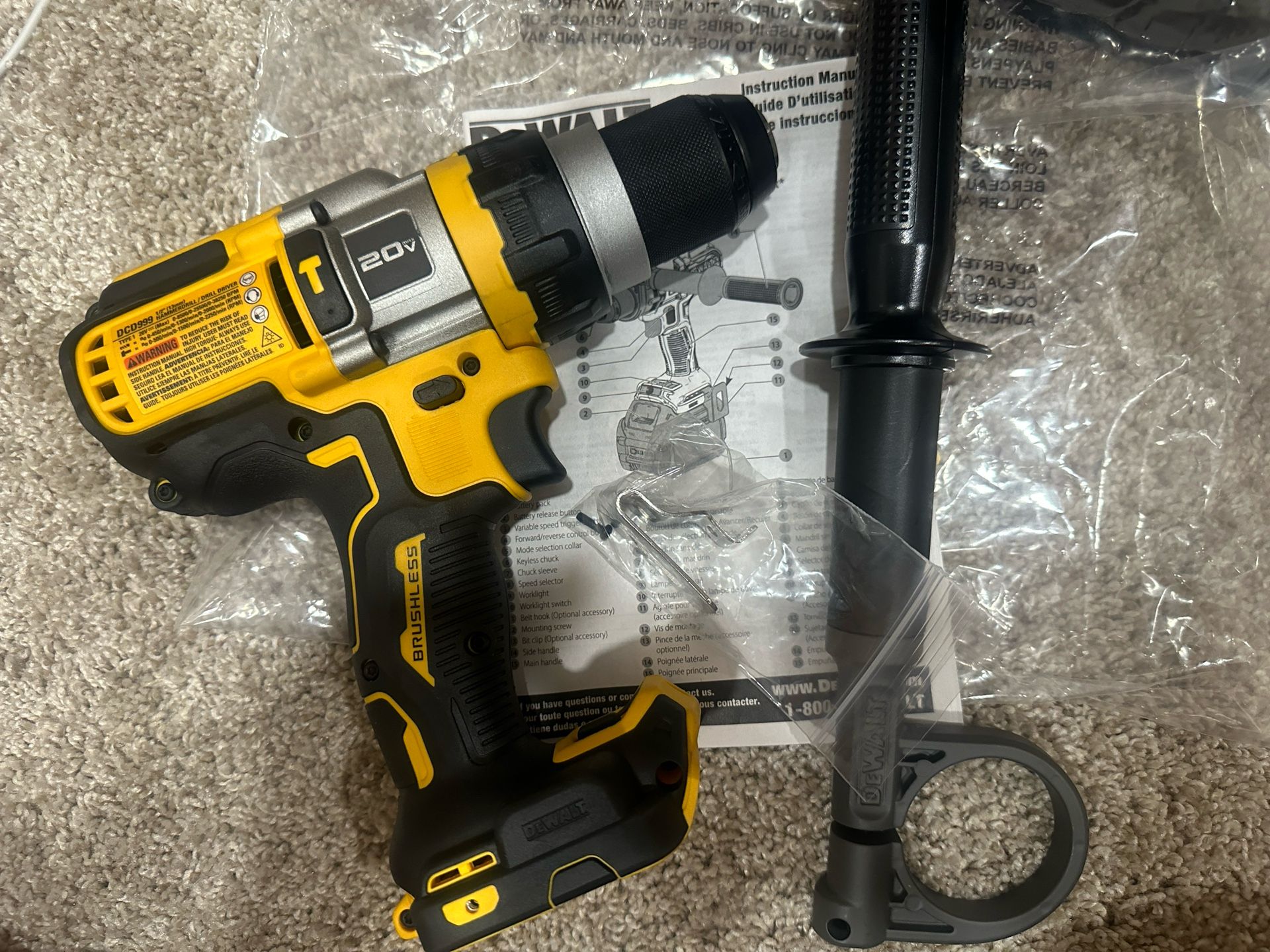 Dewalt 20v XR 1/2” Hammer Drill / Driver (new)