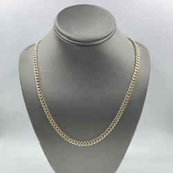 10KT YELLOW GOLD 26” HOLLOW MIAMI CUBAN LINK CHAIN 5.5MM 19.9GR
