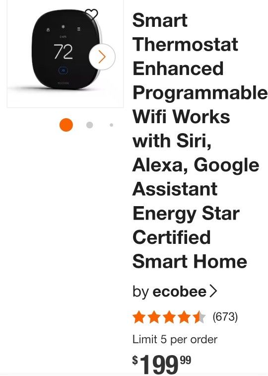 Ecobee Thermostat New