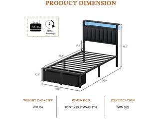 Twin bed frame